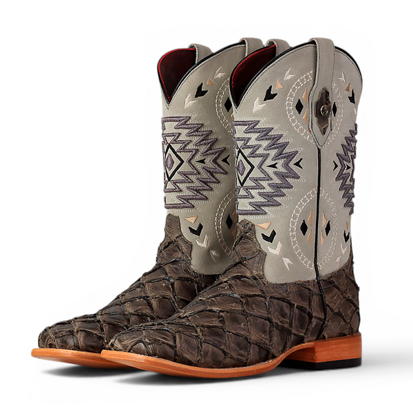 LA HERRADURA LH005 MEN’S BOOTS EXOTIC-RANCHERA FISH MOREL SHINE SQ TOEE