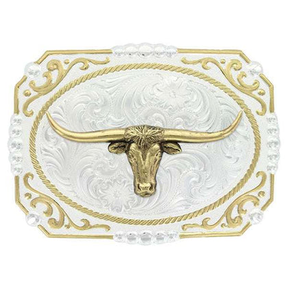 MONTANA SILVERSMITH LONGHORN BELT BUCKLE