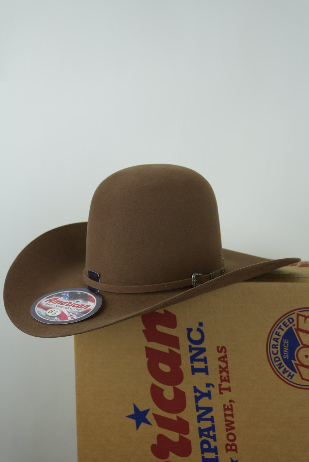 10X American Felt Hat Tuscan Open Crown