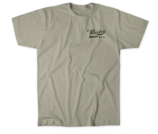 MENS WHISKEY BENT T-SHIRT SHORT SLEEVE BEIGE