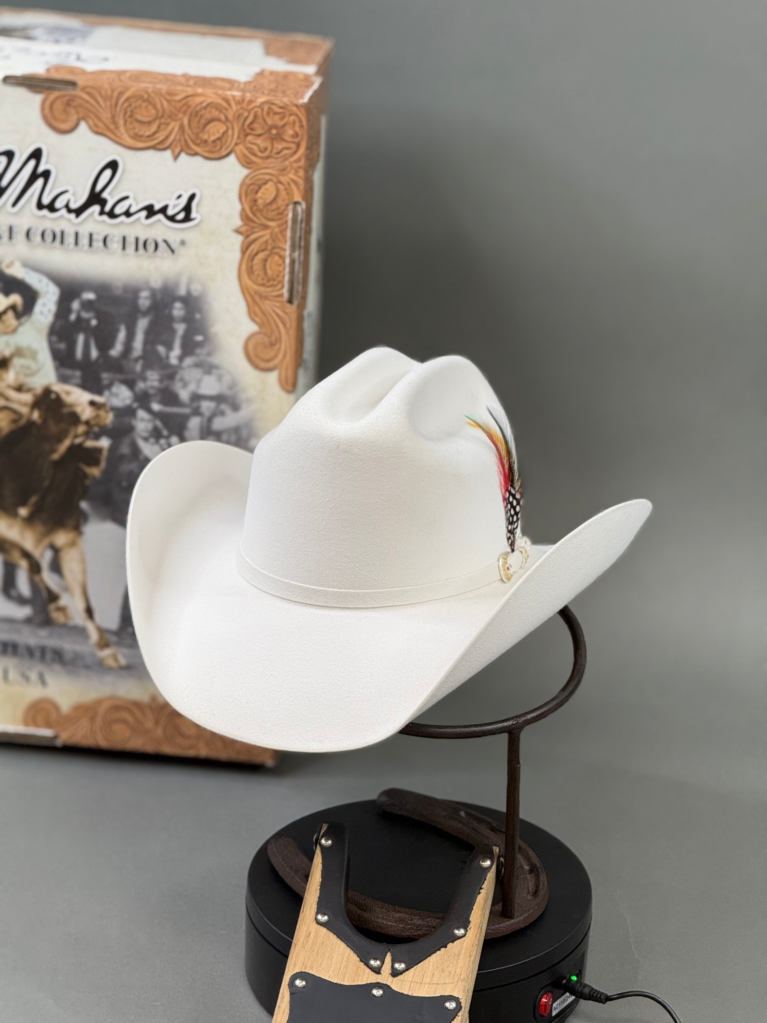 LARRY MAHAN´S 6X REAL WHITE COYBOY HATS