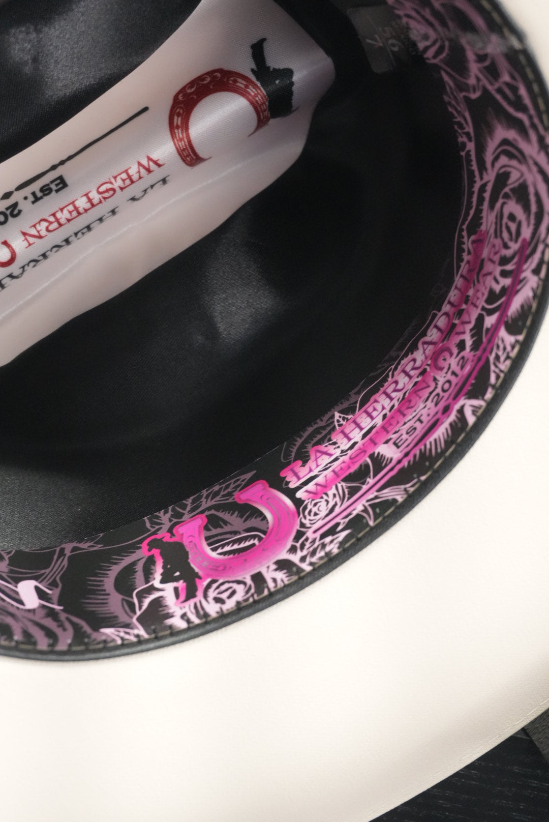 LA HERRADURA WOMEN 5000X ROSAS COPA CHICA BRIM 3 1/2 ESTILO SINALOA