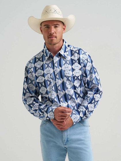 MENS WRANGLER SHIRT CHECOTAH CLASSIC  FIT 112374917