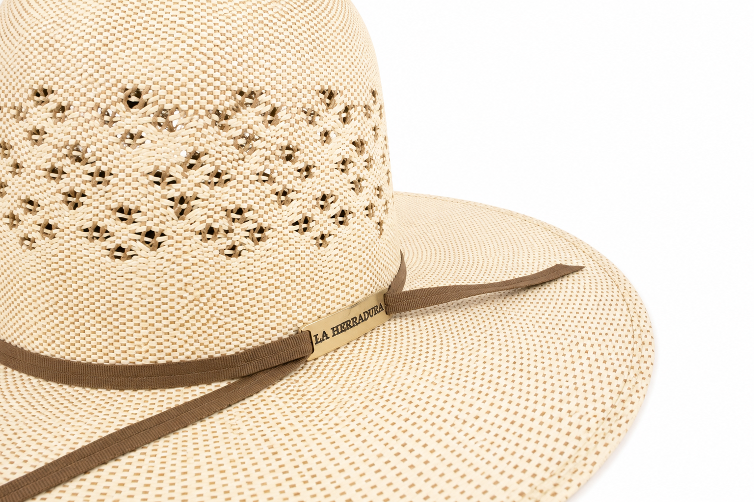 HERRADURA STRAW HAT 50x BANGORA COPA TREBOL OPEN CROWN