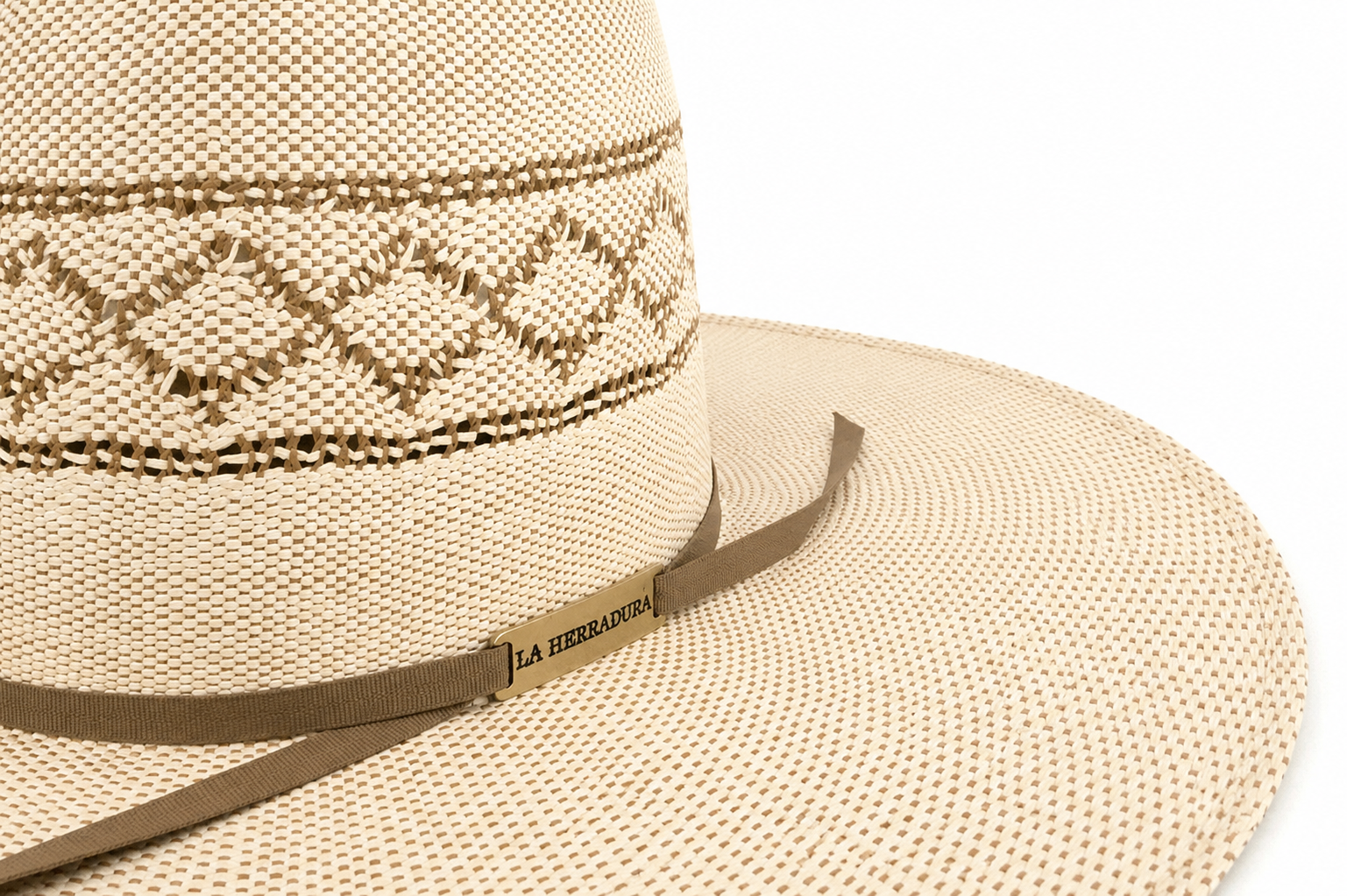 HERRADURA STRAW HAT BANGORA MENFINS OPEN CROWN