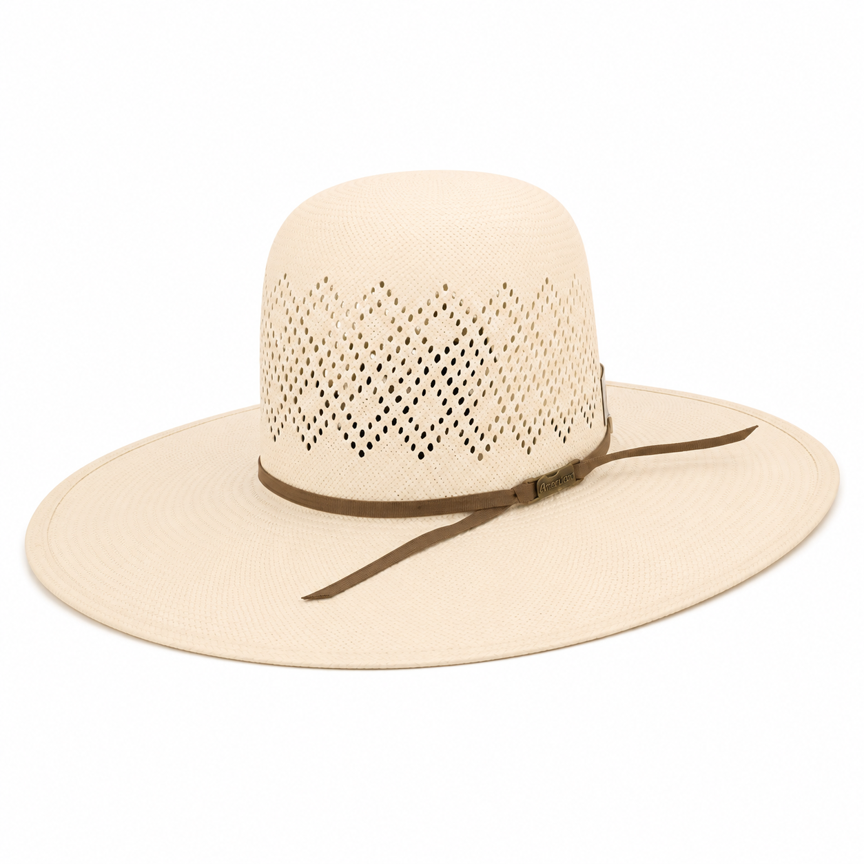 SOMBRERO DE PAJA ABIERTO 8140 AMERICAN HAT ESTILO CORONA