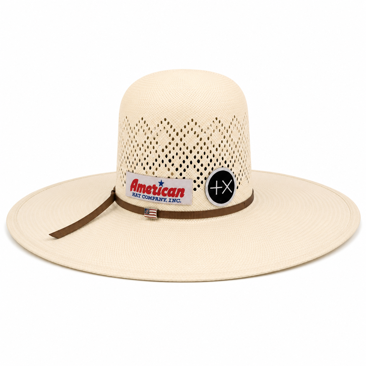 SOMBRERO DE PAJA ABIERTO 8140 AMERICAN HAT ESTILO CORONA