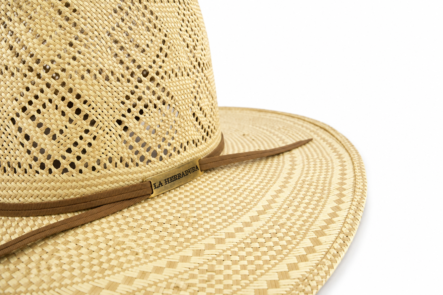 HERRADURA STRAW HAT 300x NEW JERSY BICOLOR OPEN CROWN