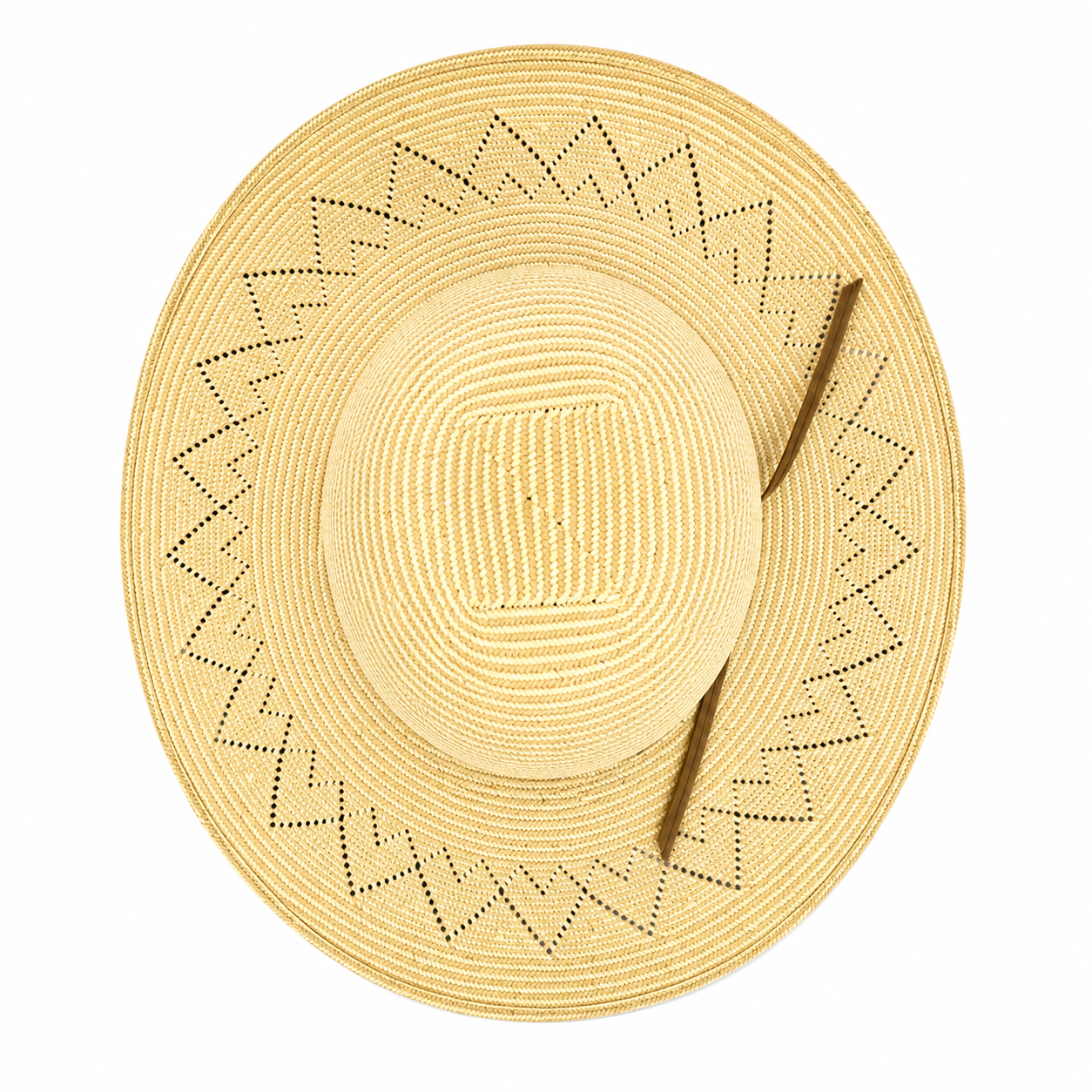 HERRADURA STRAW HAT 300X CORAZON CUADRADO OPEN CROWN