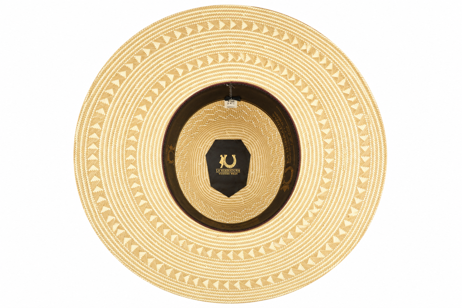 HERRADURA STRAW HAT 300X ZIGZAG BICOLOR OPEN CROWN