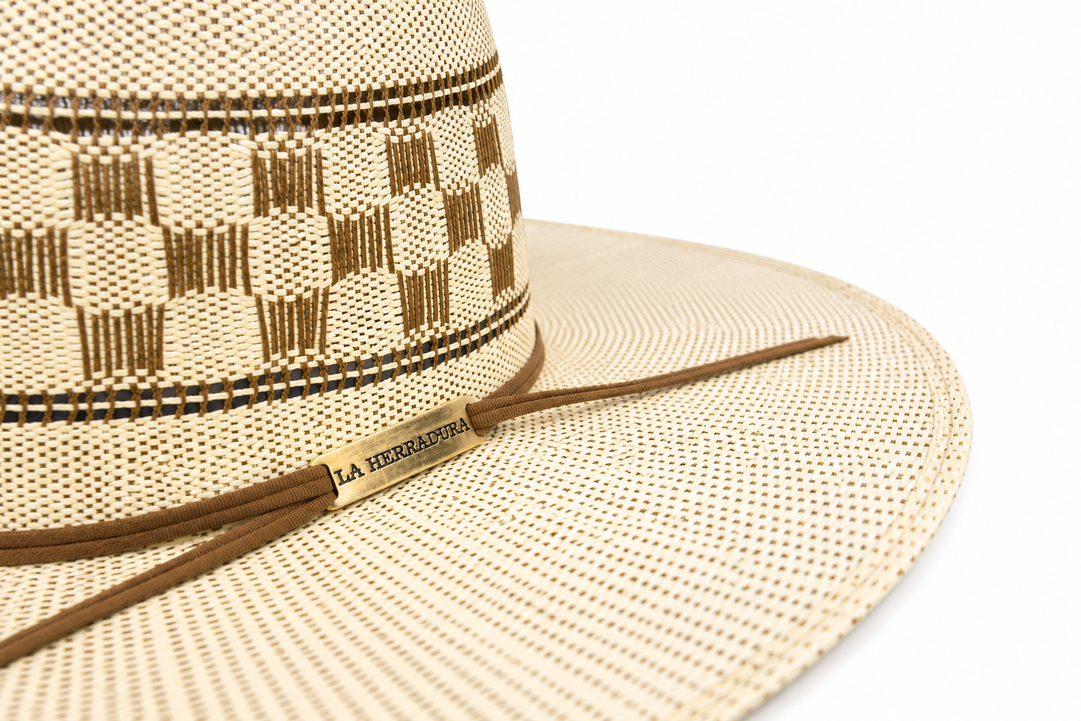 HERRADURA STRAW HAT 5OX BANGORA DOMINO OPEN CROWN