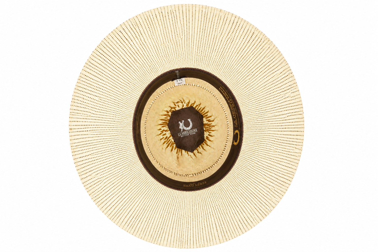 HERRADURA STRAW HAT 5OX BANGORA DOMINO OPEN CROWN