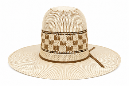 HERRADURA STRAW HAT 5OX BANGORA DOMINO OPEN CROWN