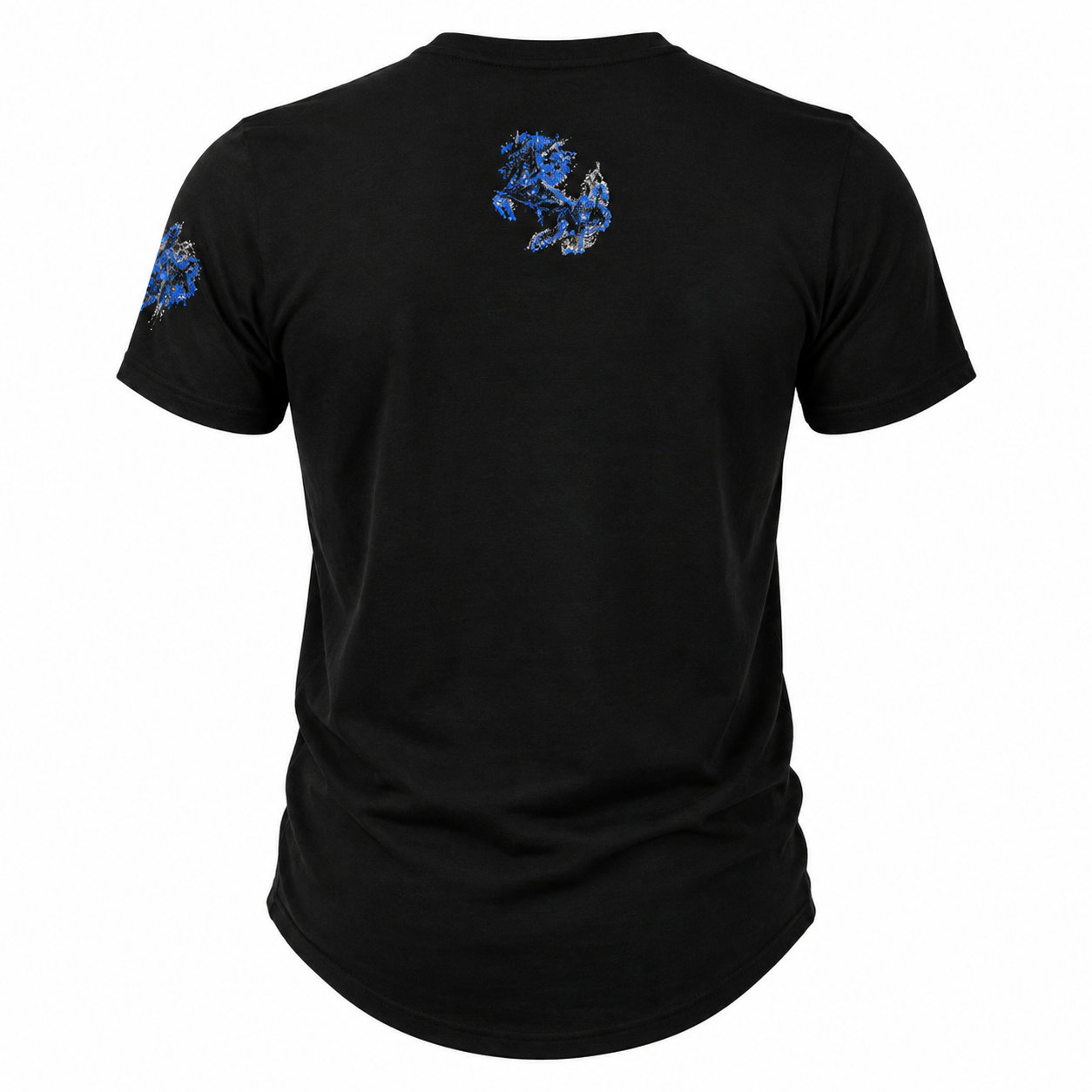 LAVERITA BLACK T-SHIRT BLACK /HORSE BLUE LAV94665