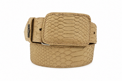 Cinto EXOTIC-RANCHERA PYTHON CAPPUCCINO LA HERRADURA