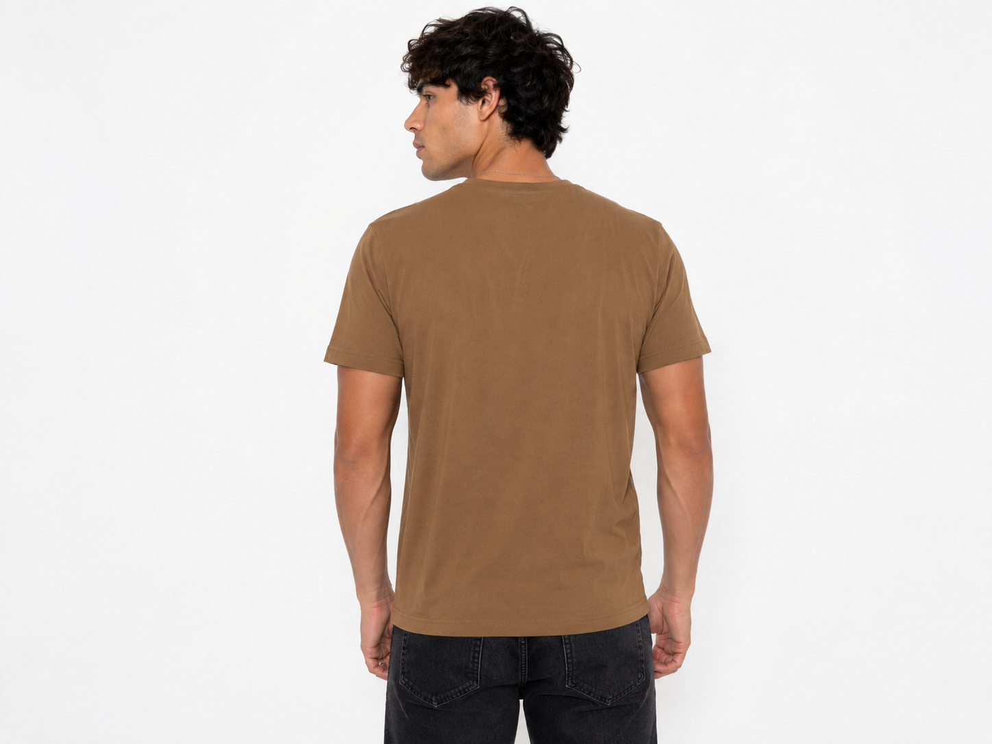 HOOEY MENS BROWN W/ BLACK & WHITE BAD COMPANY LOGO TSHIRT - BCT2602BR