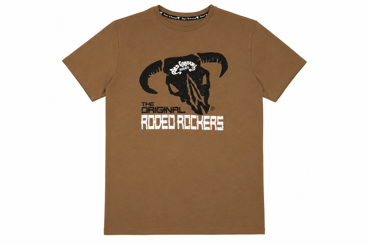 HOOEY MENS BROWN W/ BLACK & WHITE BAD COMPANY LOGO TSHIRT - BCT2602BR