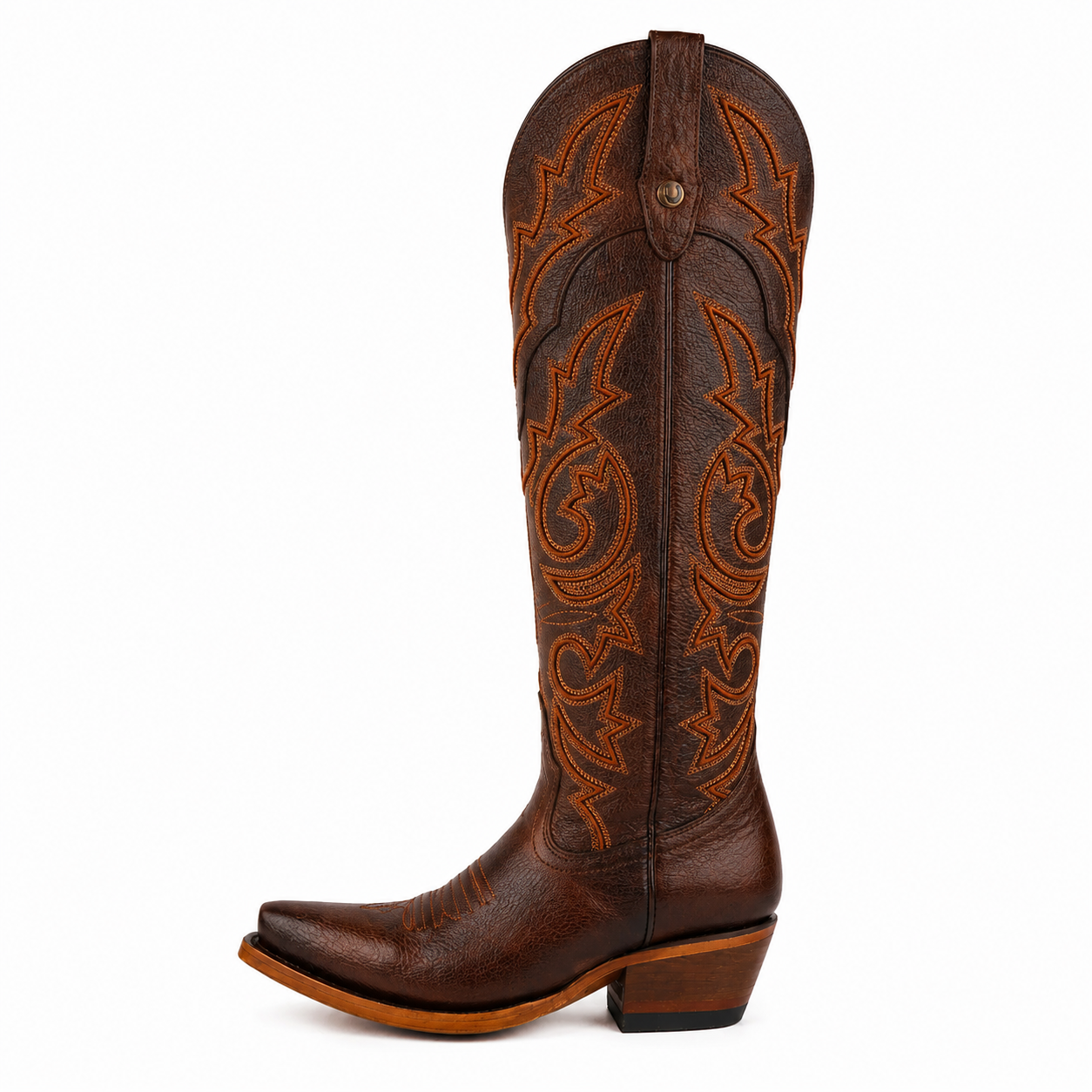 LA HERRADURA WOMEN TALL BOOT THIGH HIGH GRACE XL MAYA MIEL SNIP TOE