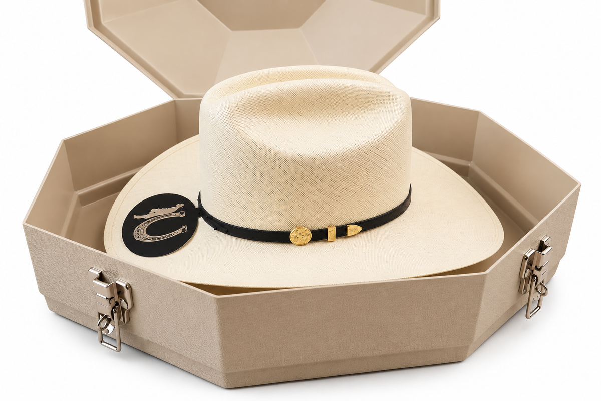 La Herradura 20,000X Black Ostrich Sinaloa Hat 3 1/2 Brim