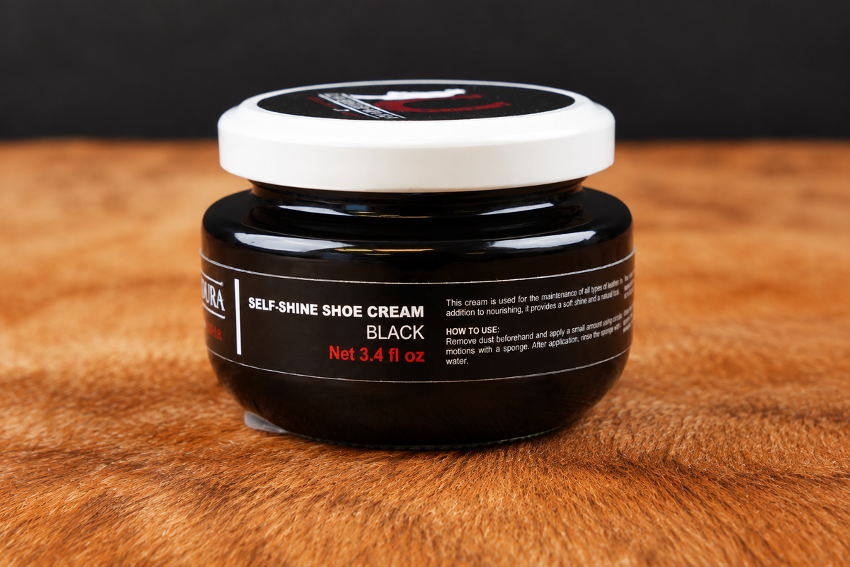 CREMA PARA CALZADO AUTOBRILLANTE LA HERRADURA NEGRO