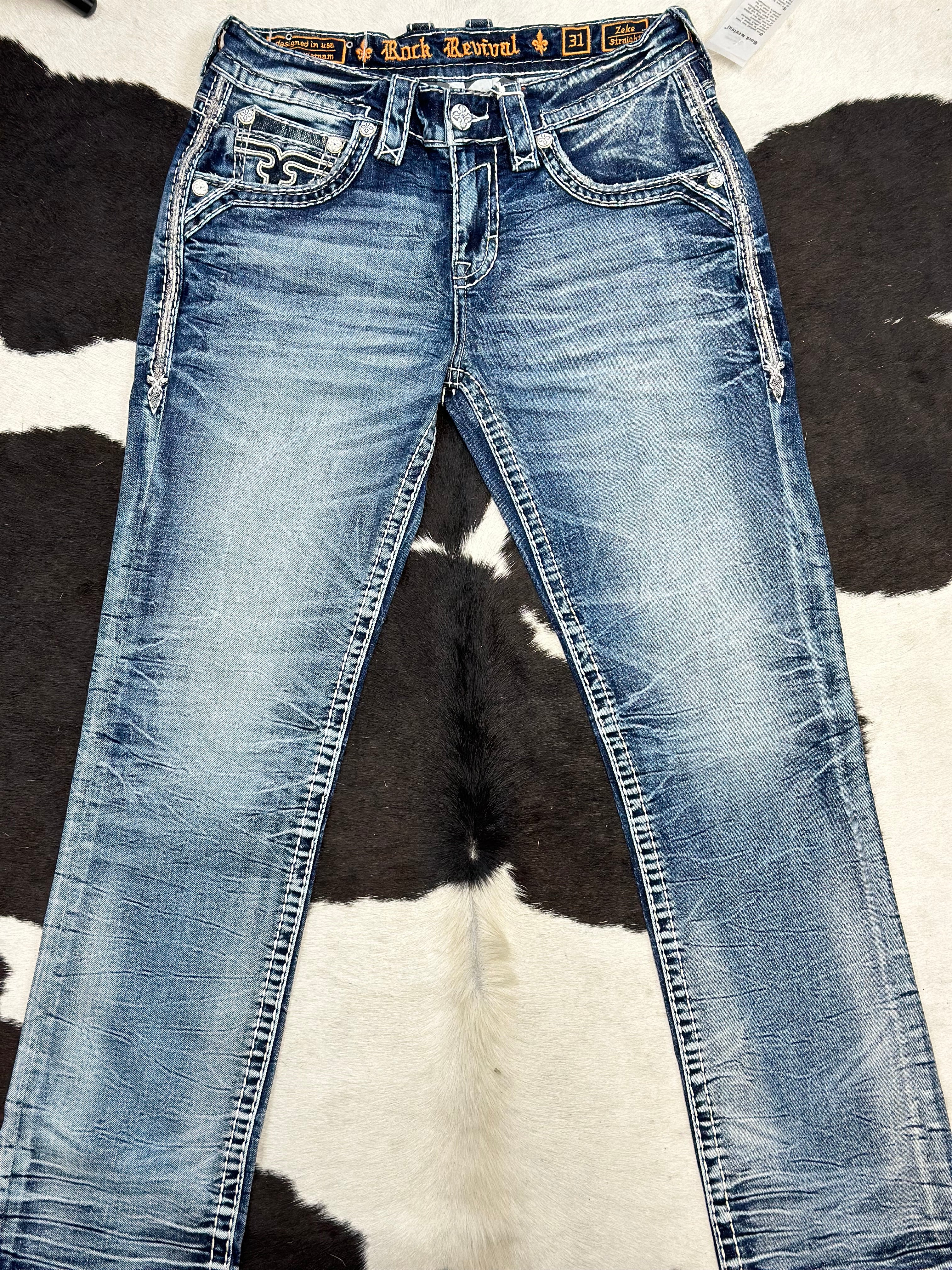 ROCK REVIVAL ZEKE STRAIGHT JEAN