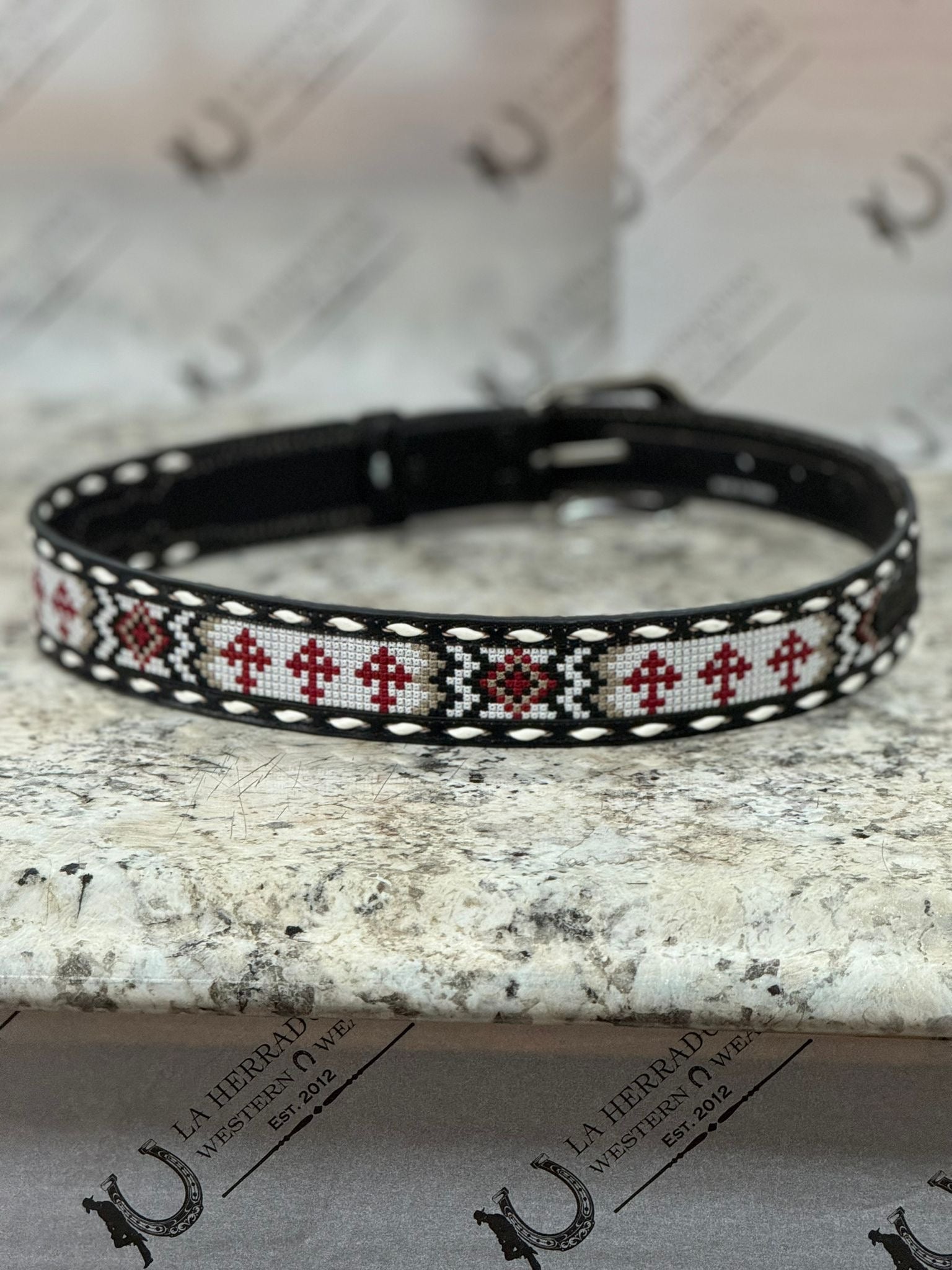 3D RED CROSS AZTEC BLACK BELT