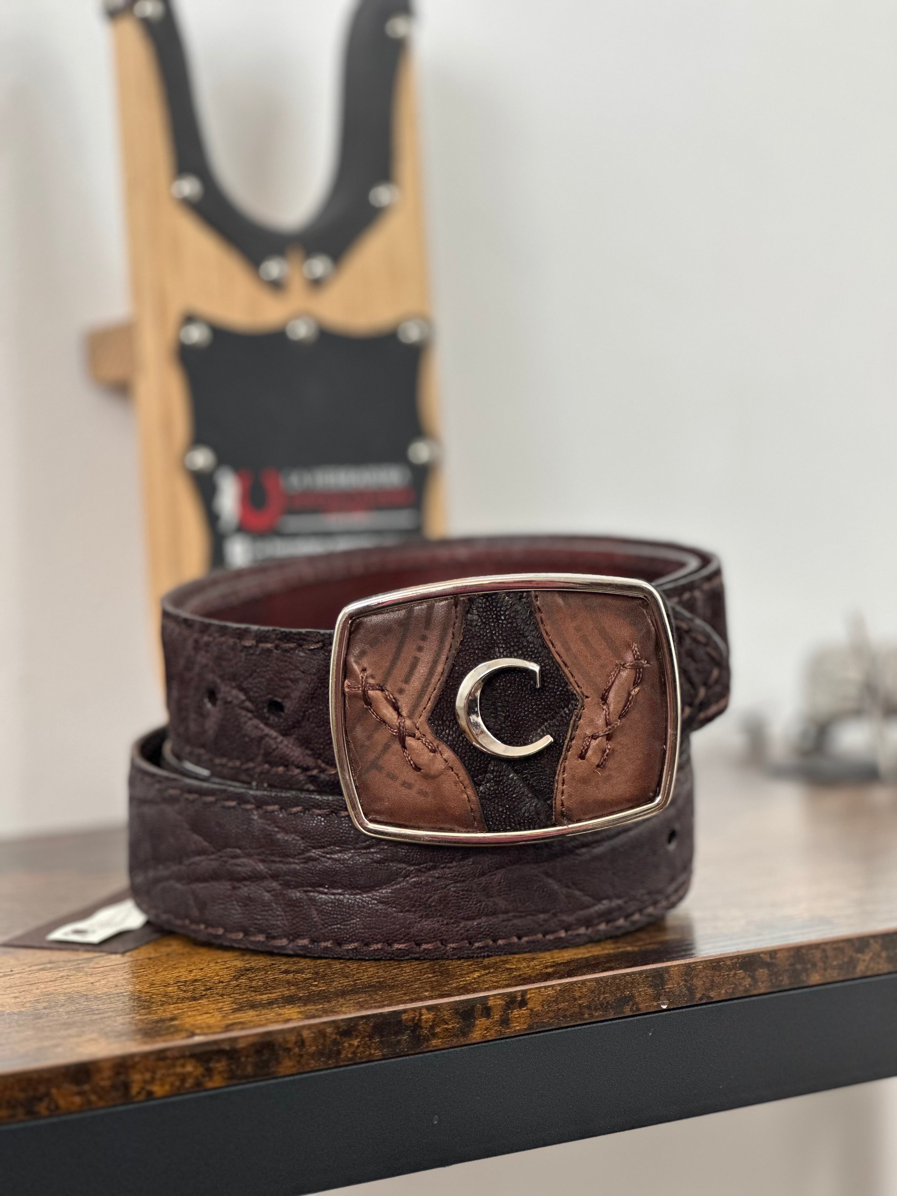 CUADRA BELT ELEPHANT BROWN CAFE CASTAÑO