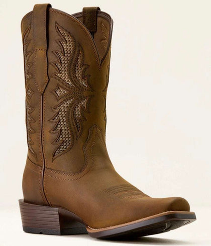 ARIAT MENS BOOT CLEARWATER VentTEK™ DISTRESSED BROWN NARROW CUTTER 10074234