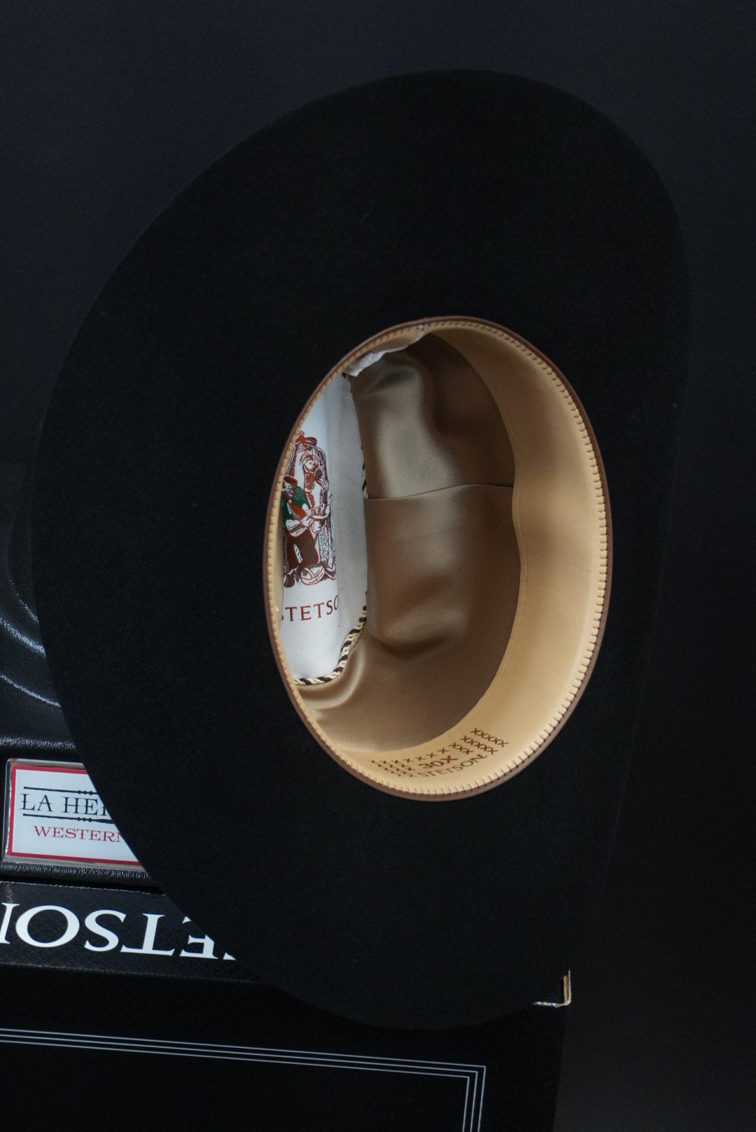 STETSON 30X BLACK/NEGRO EL PATRON COPA ALTA