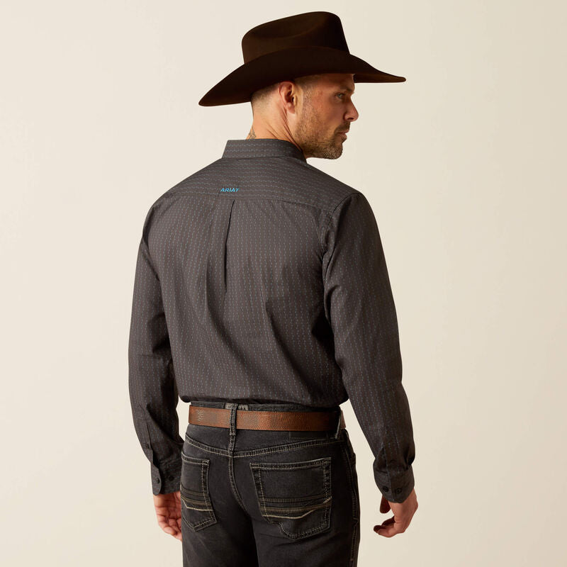 Ariat Pompey Fitted Black Long Sleeve Shirt - 3917