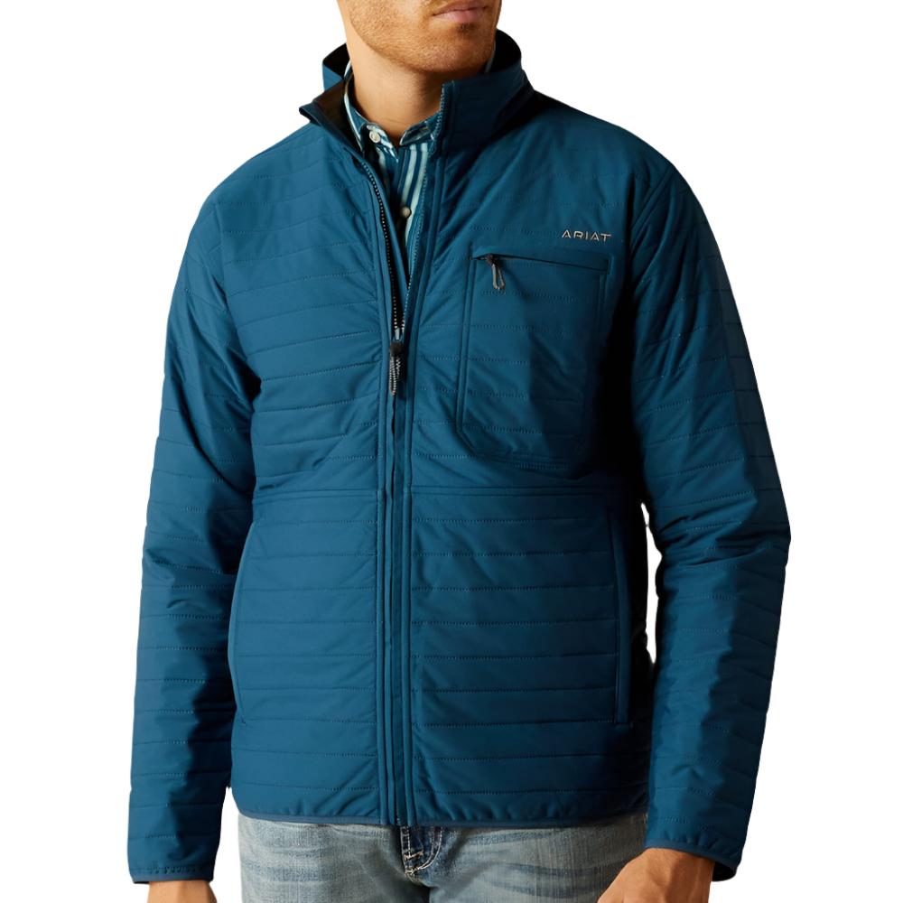 ARIAT TEAL WYLIE FULL ZIP UP- 2464