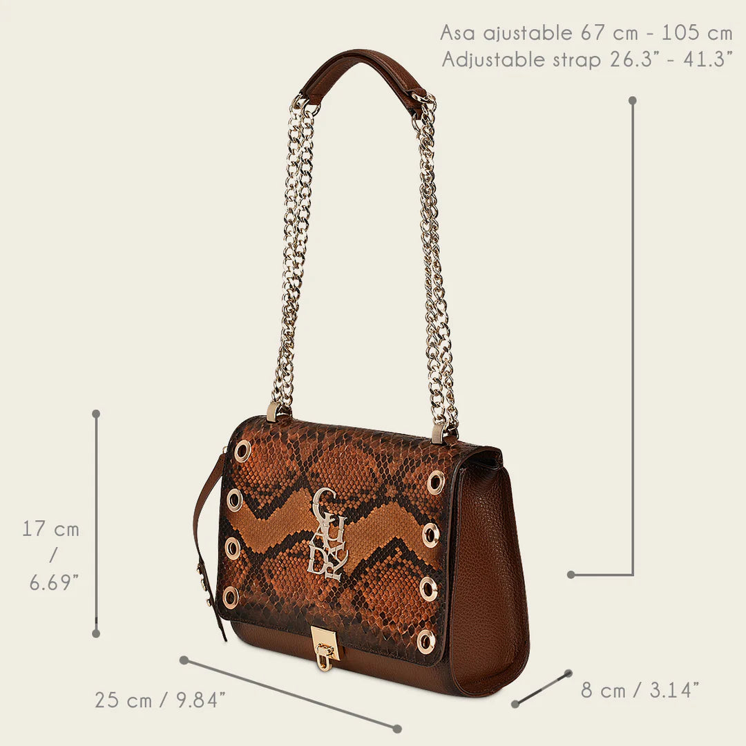 CUADRA PITON BELLY MONACO MIEL CROSS BODY