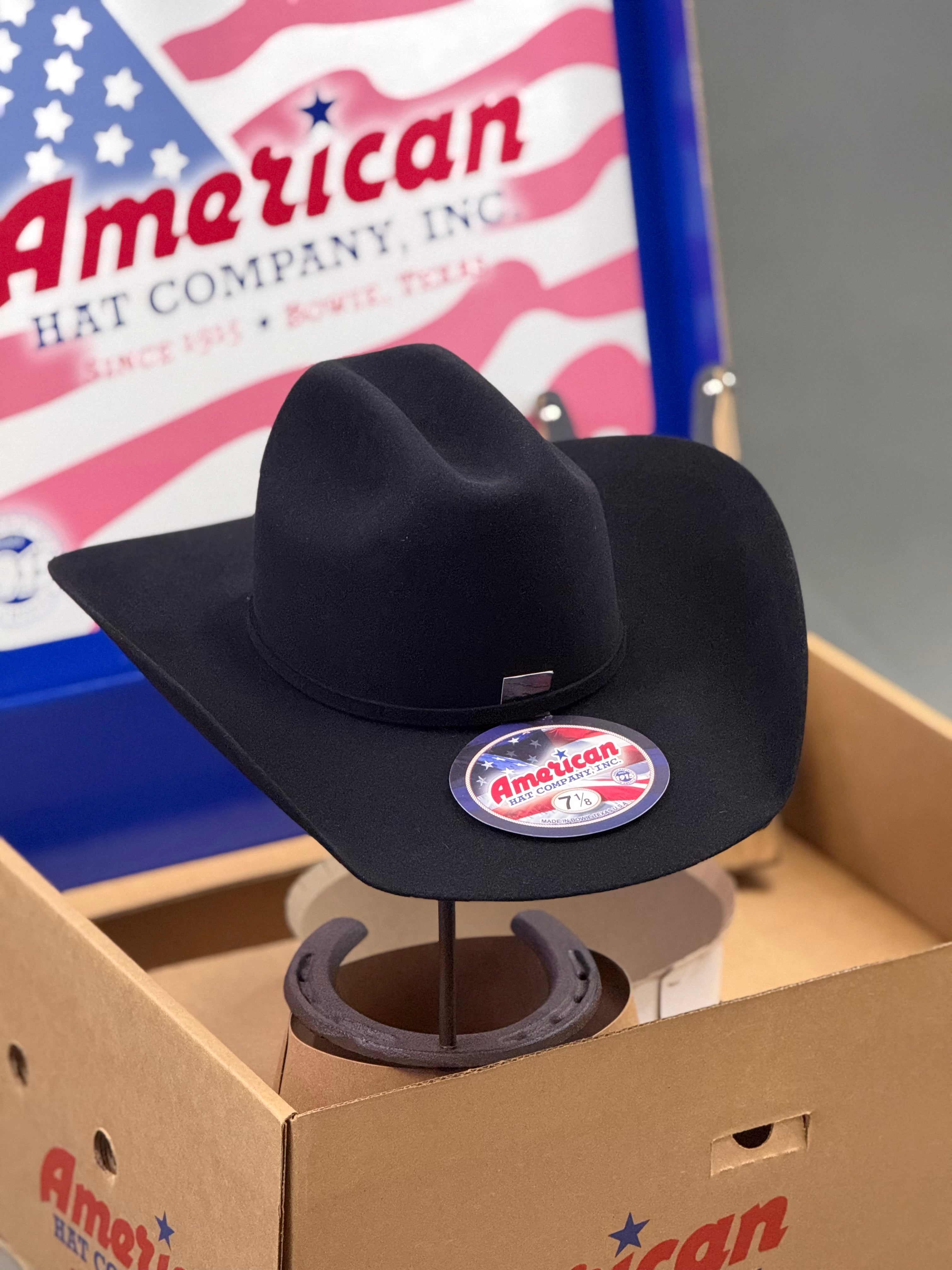 10X American Felt Hat Black