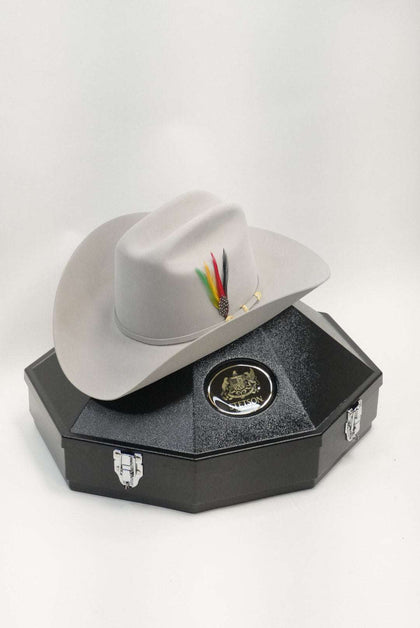 STETSON EL PRESIDENTE 100X GRIS NIEBLA COPA ALTA
