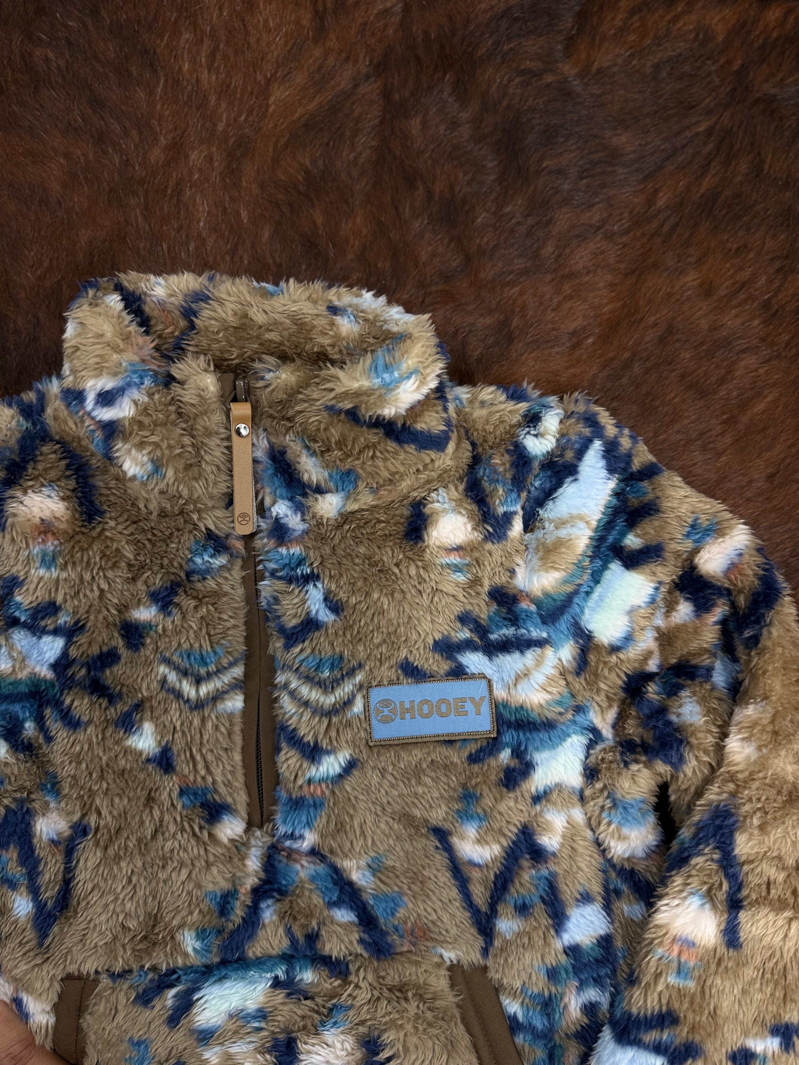 HOOEY YUTH GIRLS TELLURIDE SHITAKE FLEECE  PULLOVER HFP026BRAZ-Y