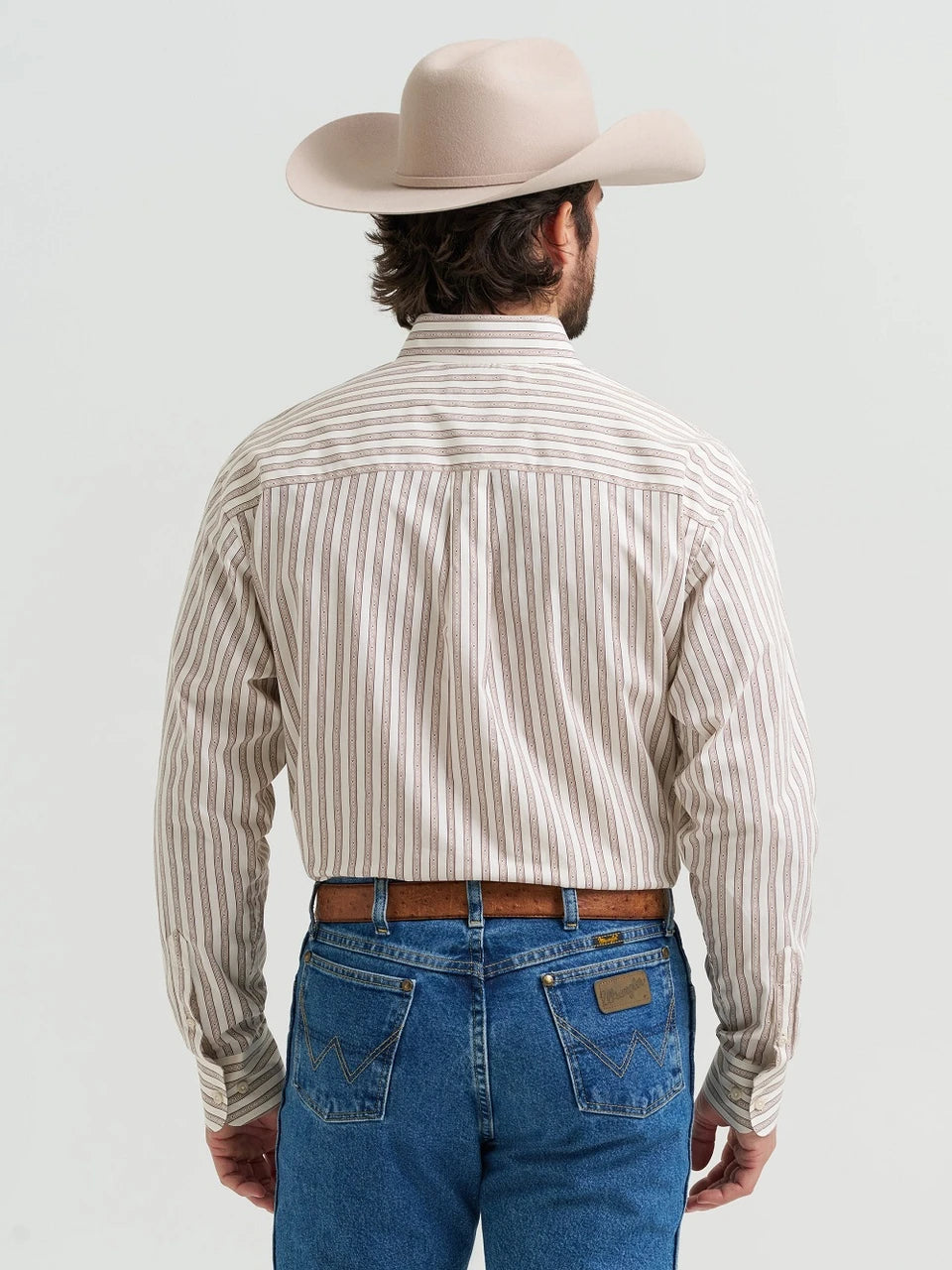 MEN'S WRANGLER LONG SLEEVE STRIPED SHIRT 112381952