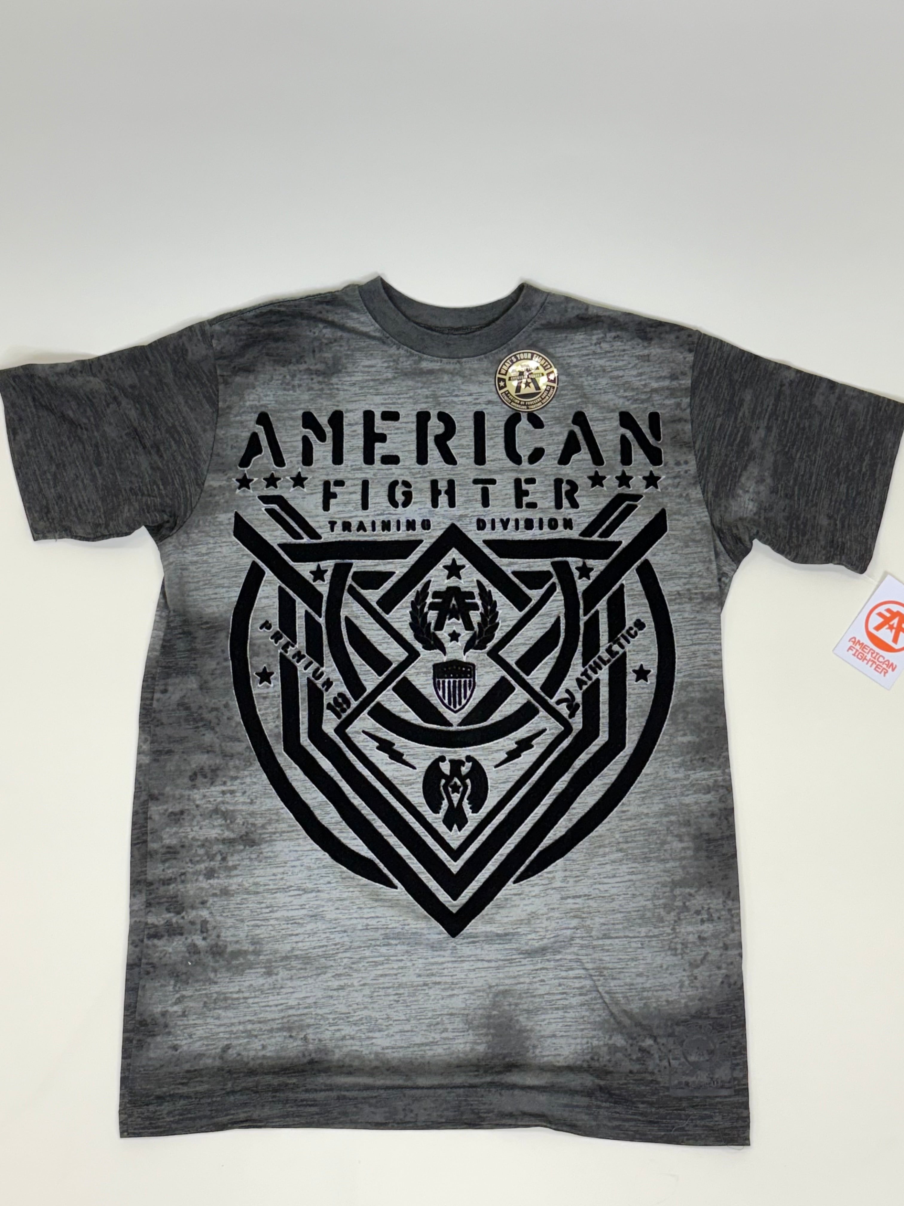 AMERICAN FIGHTER  T-SHIRT LOST SPRINGS GREY/BLACK