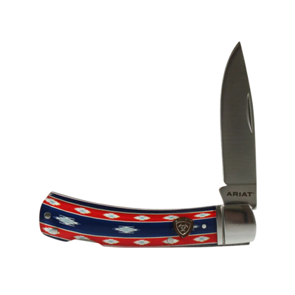ARIAT RED BLUE SOUTHWEST PATTERN - A710011997-L