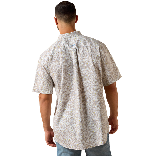 ARIAT MEN WF CHRIS SS SHRT WHITE GEO PRINT 10071739