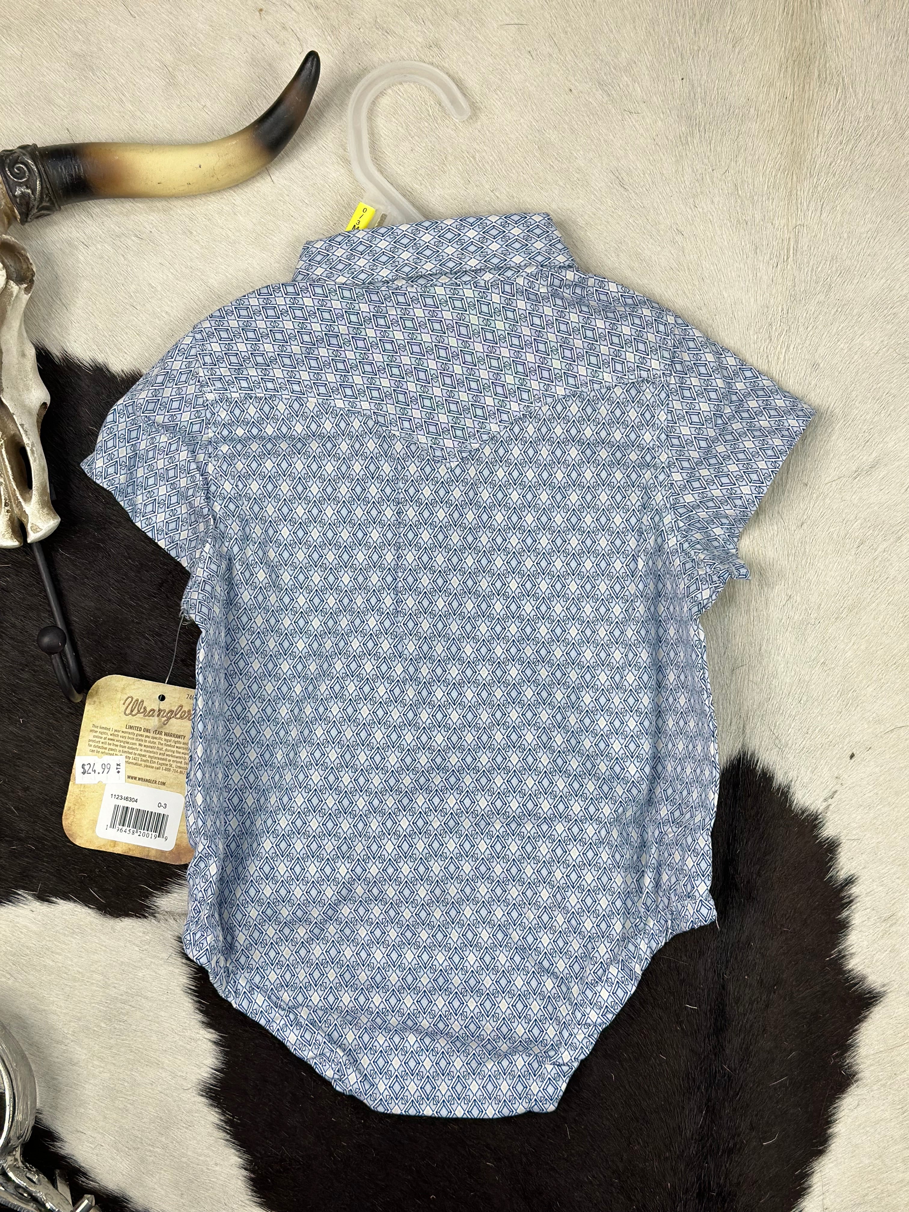 WRANGLER BLIE DIAMOND ONSIE SNAP SHIRT