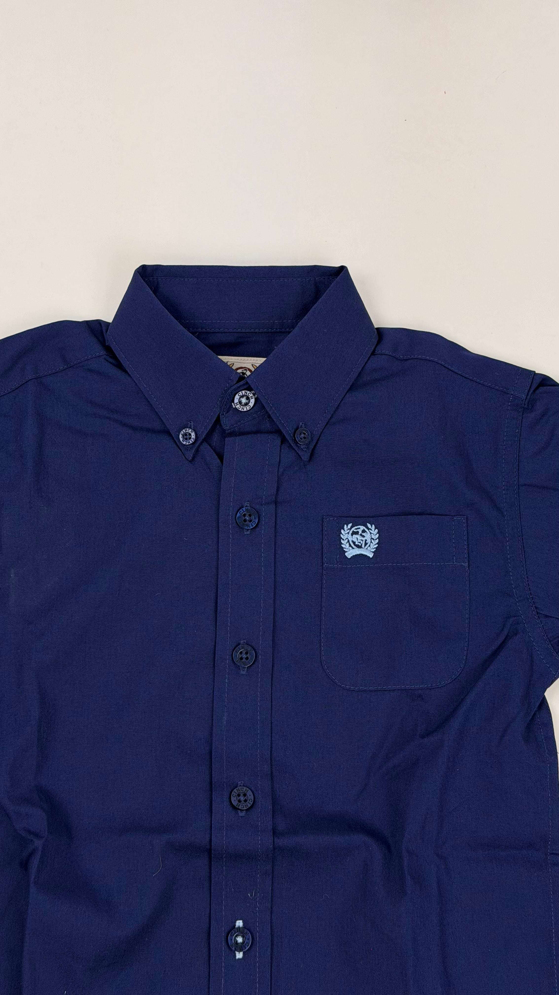 CINCH BABY’S LONG SLEEVE SHIRT BLUE  -MTW7062412 Laherradurawwnc.com