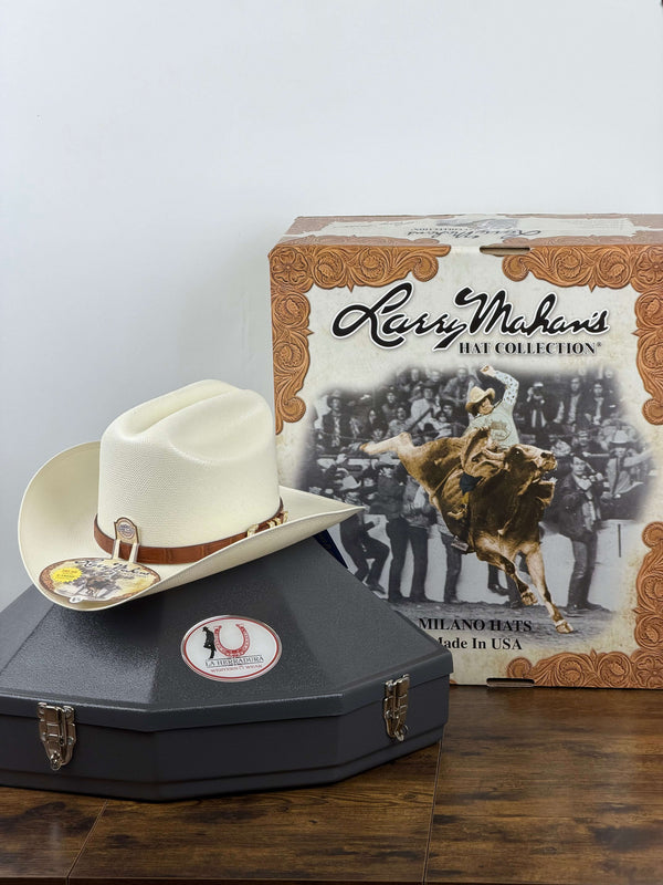 LARRY MAHAN 1000X EL MEJOR COGNC 3 1/2’ STRAW HAT
