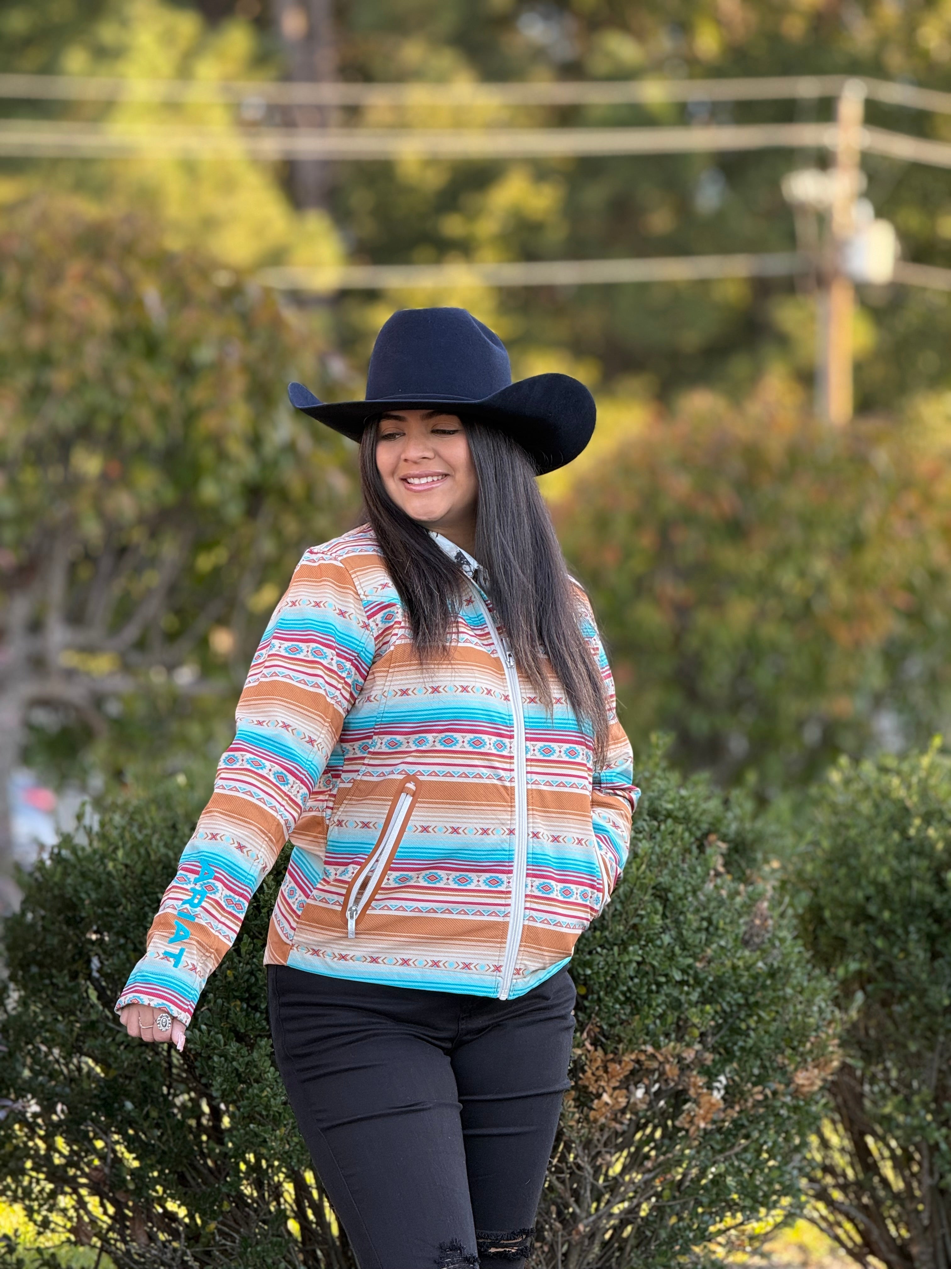 ARIAT JACKET NEW TEAM SOFTSHELL FALLON SERAPE PRINT-3014