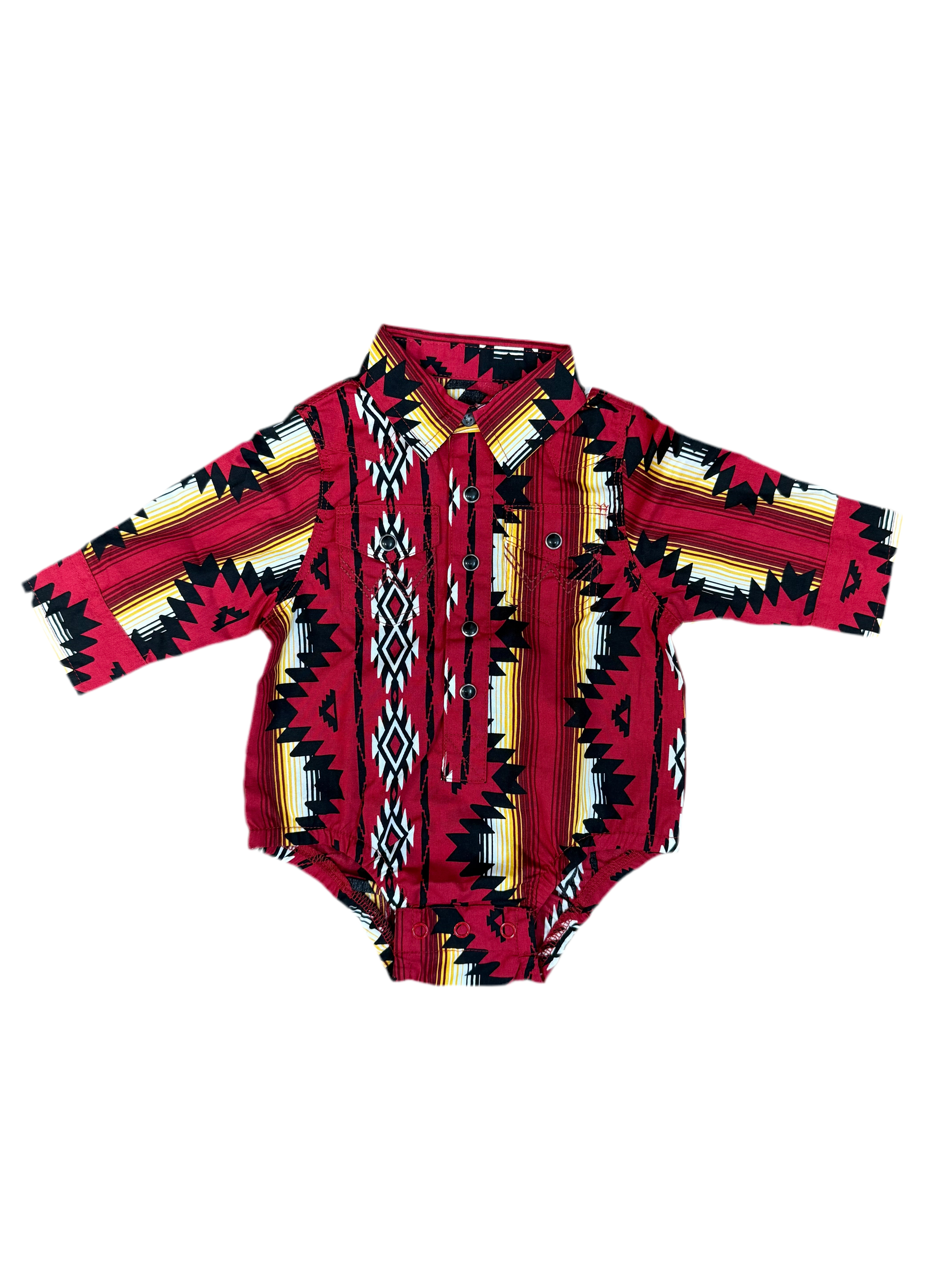 WRANGLER PLAID BABY RED PRINT LONG SLEEVE 112369546