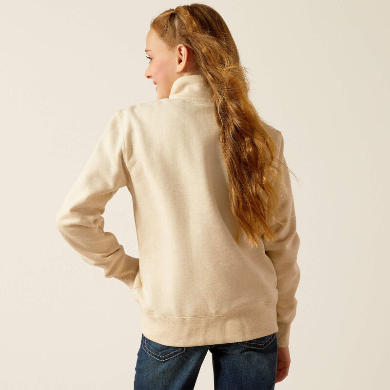 Ariat Posture 1/2 Zip Sweatshirt Oatmeal Heather - 2653