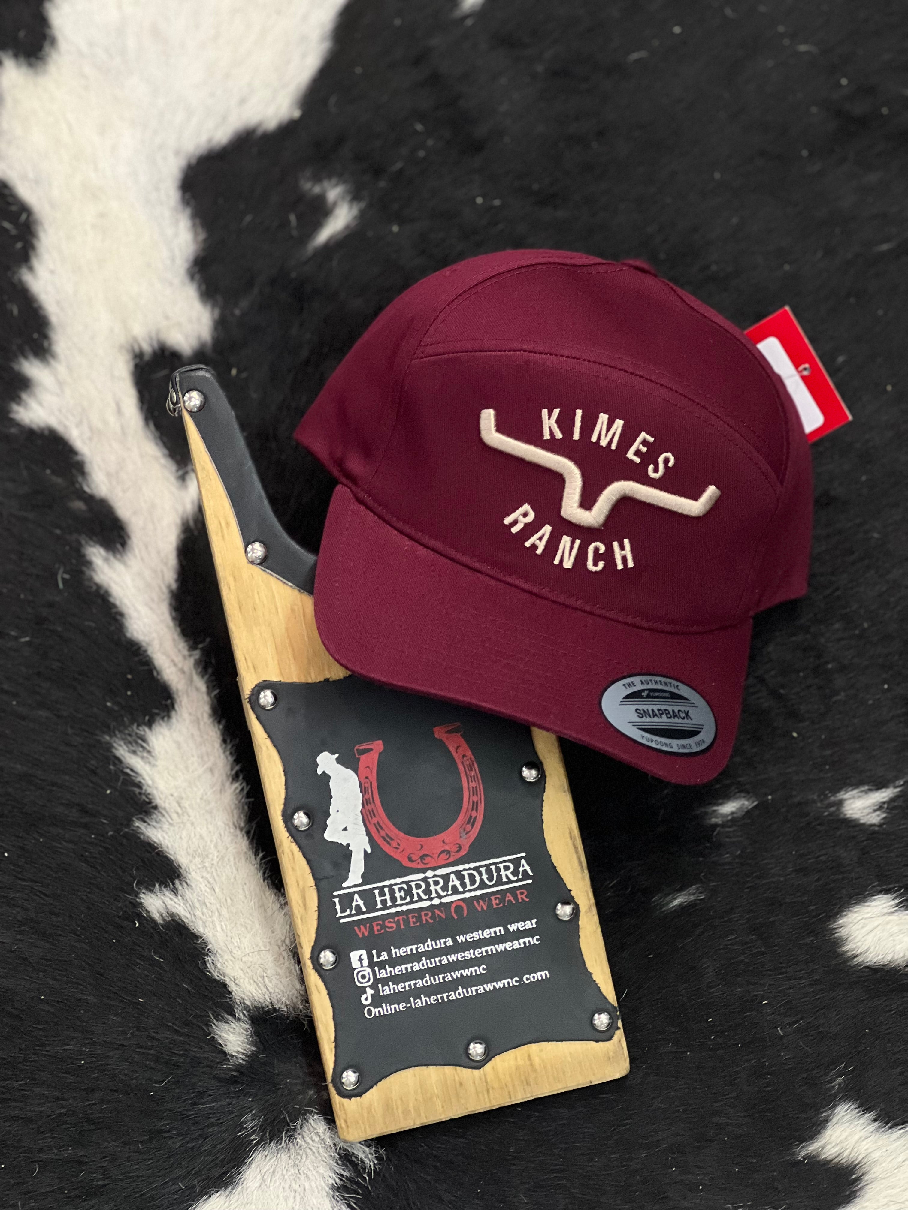 KIMES RANCH BURGUNDY TAN CAP