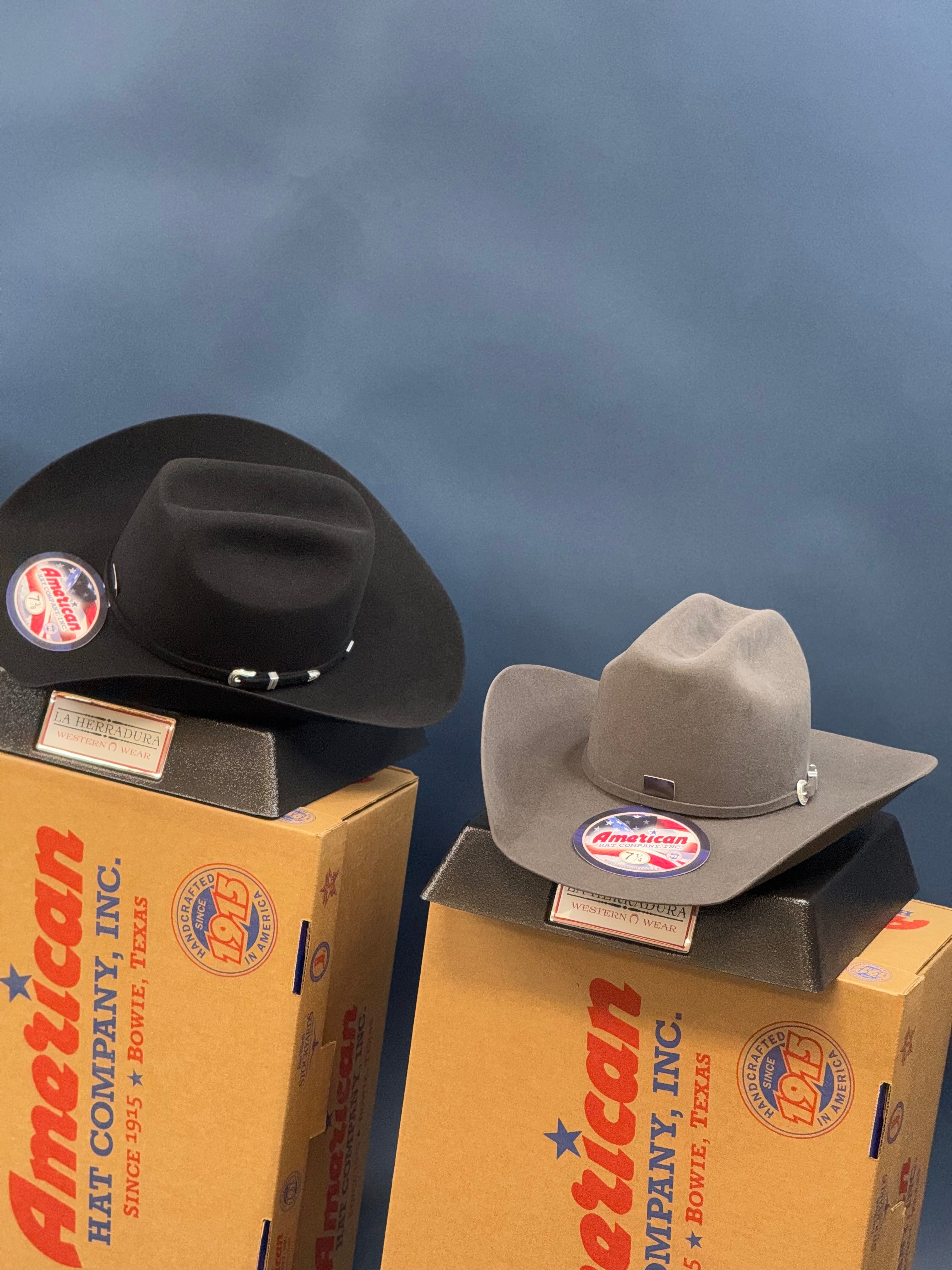 7X American Felt Hat Steel