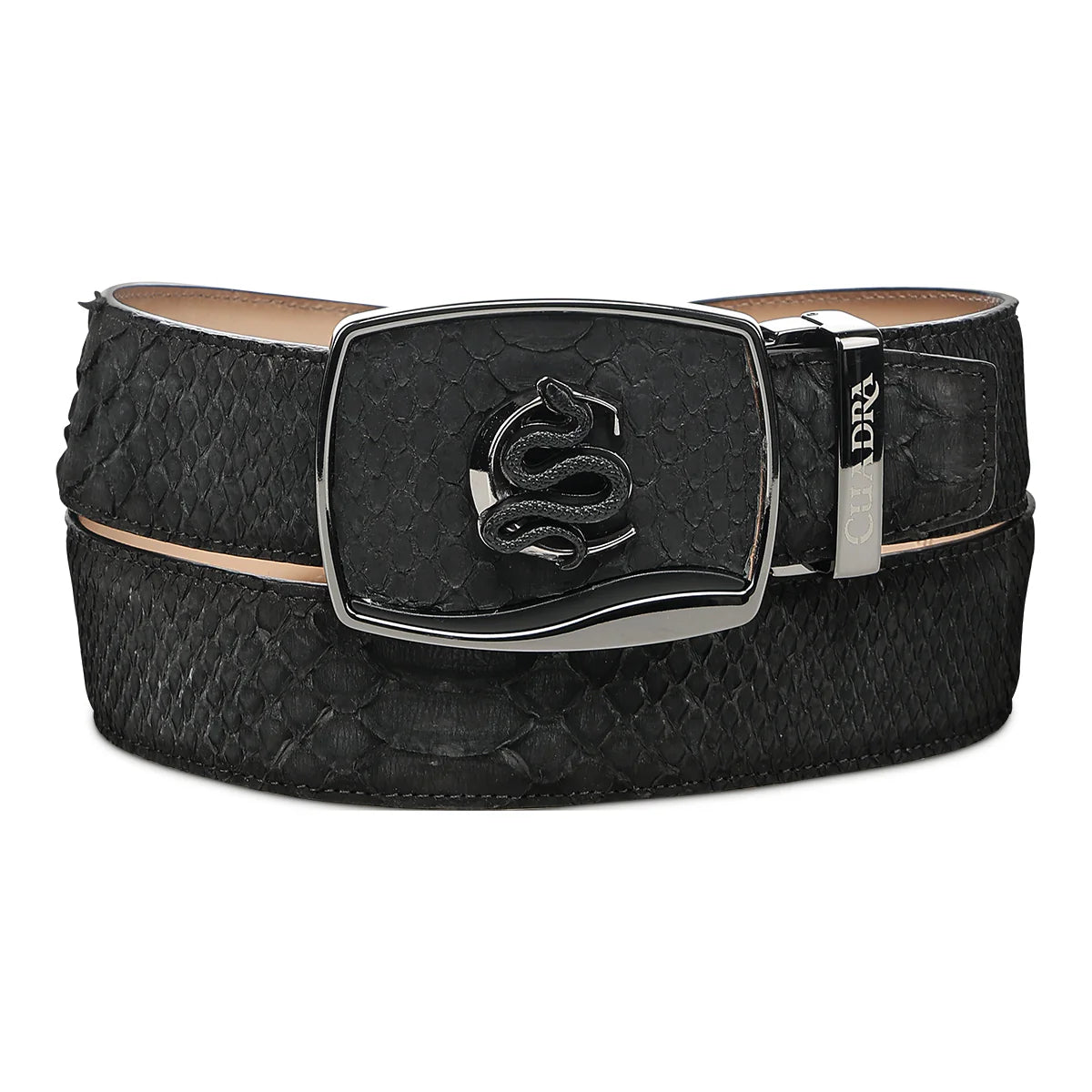 CUADRA BELT PYTHON NUBUCK NEGRO BC483