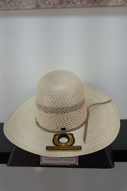 SOMBRERO DE PAJA ABIERTO DE COPA HERRADURA 100x RIVER RANCH BIC