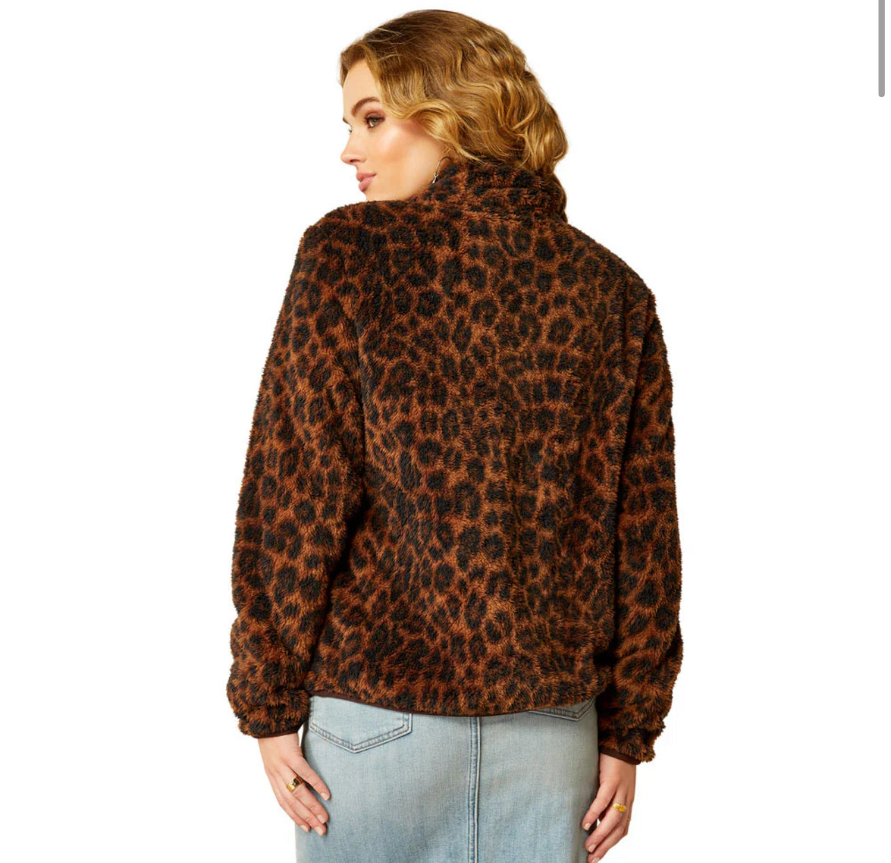 Ariat Berber Snap Front Sweatshirt Lila Leopard- 3009